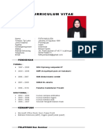 8 Contoh Curriculum Vitae Atau Biodata Diri (Daftar Riwayat Hidup) File Word