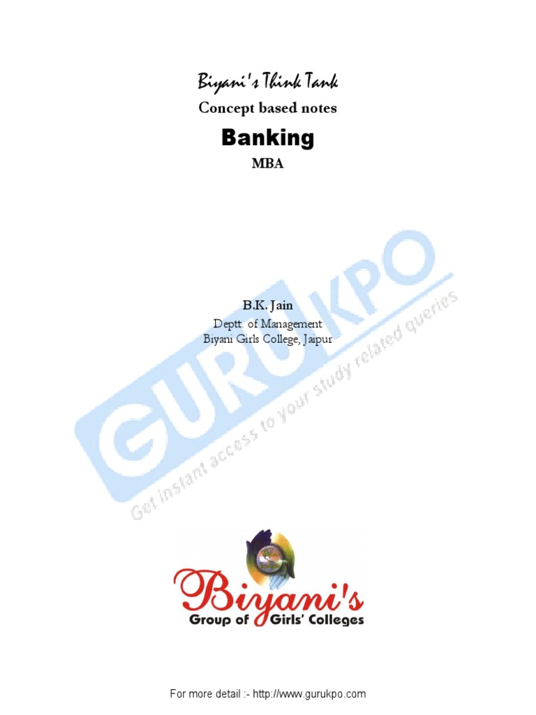 Banking Notes BBA PDF | PDF | Banks | Loans