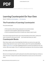 Learning Counterpoint On Your Own PDF