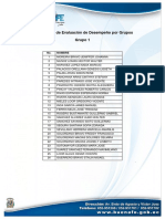 Cronograma de Evaluación Del Desempeño