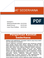 Kalimat Sederhana