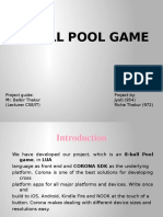 8-BALL Pool Game: Project Guide: Mr. Balbir Thakur (Lecturer CSE/IT) Project By: Jyoti (954) Richa Thakur