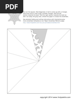 Paper Snowflake Template 6