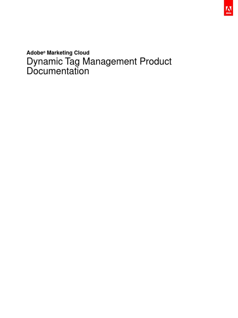 Dynamic Tag Management Product Documentation | PDF | Tag (Metadata ...