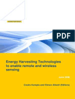 Energy Harvesting Technologies To Enable Remote and Wireless Sensing