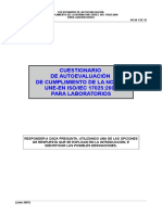 Cuestionario Iso 17025 Cumplimiento