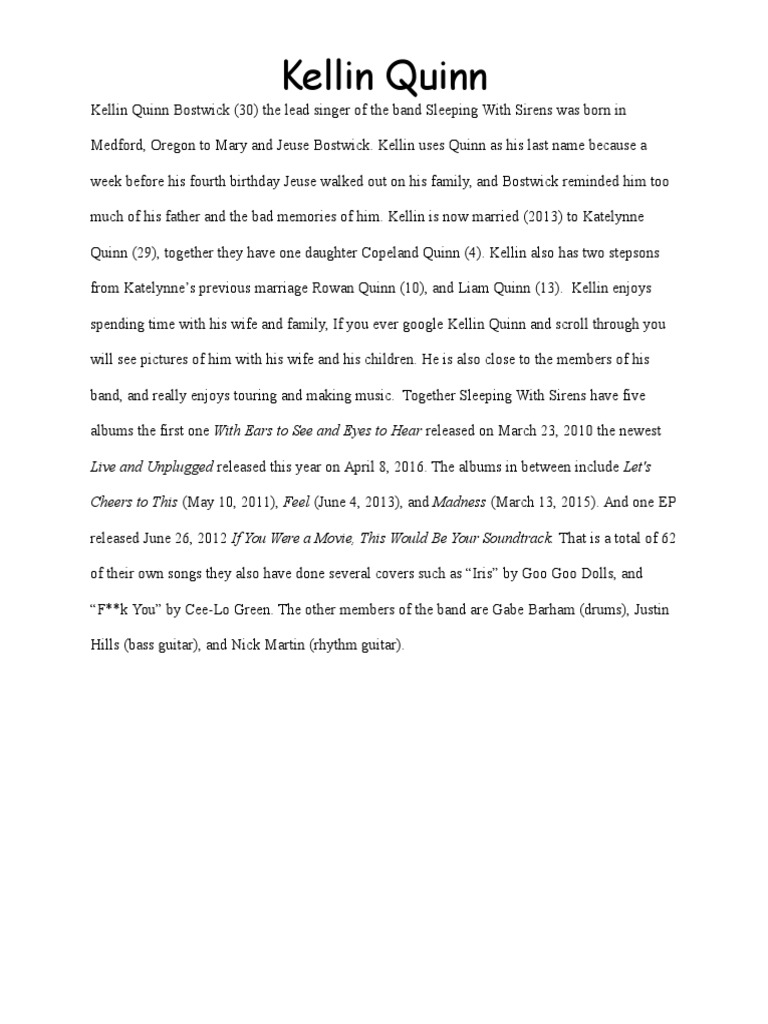 Kellin Quinn by Trinity O'Banion, image size:768x1024