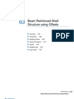 Beam Reinforced Shell Structure Using Offsets