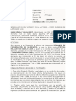 Demanda de Exoneración de Alimentos