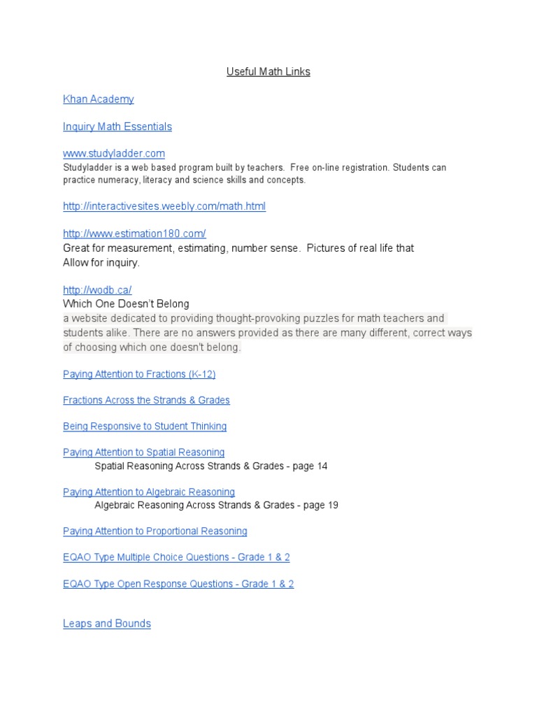 Usefulmathlinks | PDF