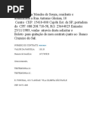 CARTA P QUITAÇÃO DE CONTRATO