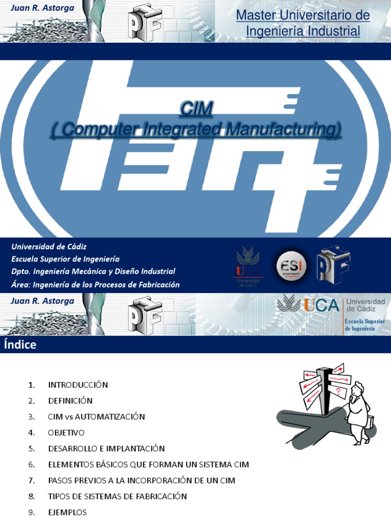 Introducción al CIM en Manufactura | PDF | Ingeniería | Automatización