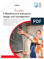 5 Baseline and Evaluation Design Management