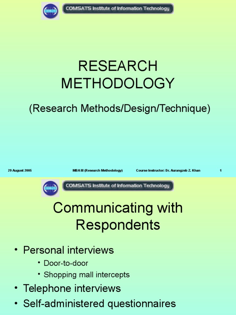 Types of survey 7.ppt | Survey Methodology | Questionnaire