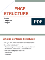 Sentence Structure For Website
