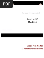 CMS Base II - Plan Master and Monetary Transaction Control