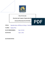 Project 5 - Superheterodyne AM Receiver Design in ADS (June 2014)