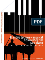 El Estilo Tecnico Musical de Los Conciertos de L.h.salgado. Saula V (2011) PDF