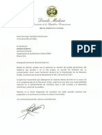 334224137 Carta de Felicitacion Del Presidente Danilo Medina a Antonio Guterres Secretario General de Las Naciones Unidas
