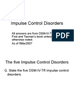Impulse Disorders