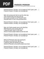 Pharoah Pharoah Chord Sheet