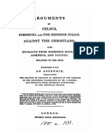 1830 - Arguments of Celsus Porphyry and The Emperor Julian Against The Christians PDF