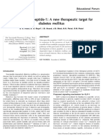 GLP-1 therapeutic target for diabetes