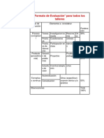 Formato de Evaluación