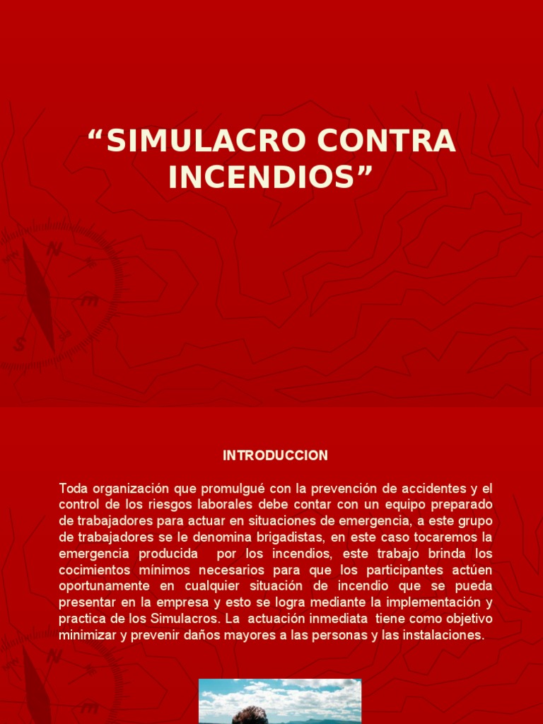 Simulacro de Incendios: Guía Completa | PDF | Bombero | Simulación