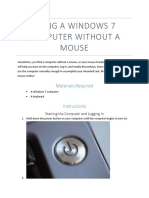 Using A Windows PC Without A Mouse - Final Draft