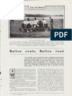 Fernand Bidault - "Ballon Ovale" (Rugby) - Je Sais Tout - Fev 1908 - 9 Pages