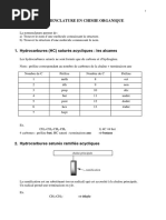 Nomenclature Des Composés Organiques