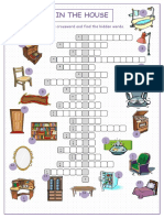 Find Hidden House Items Crossword Puzzle