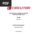 OT-60 Oil Insulation Dielectric Tester Manual