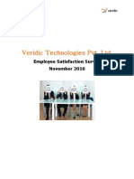 Veridic Technologies PVT LTD Employee Survey Report For Team