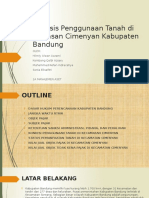 Analisis Penggunaan Tanah Di Kawasan Cimenyan Kabupaten Bandung
