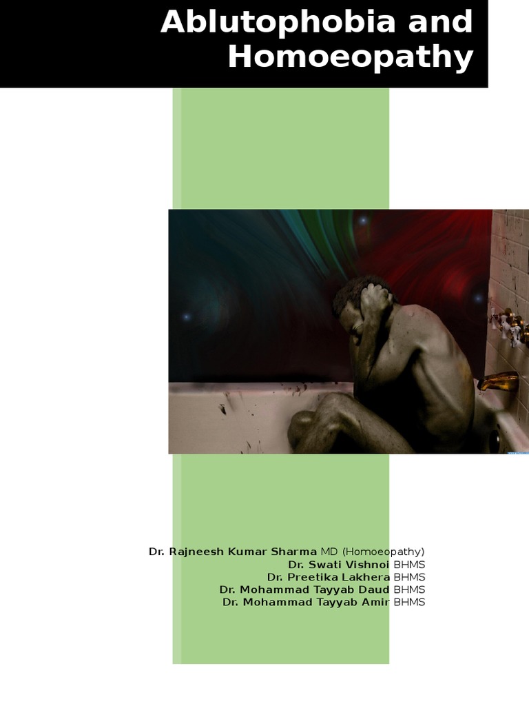 Ablutophobia Fear of Bathing and Homoeopathy Phobia Anxiety