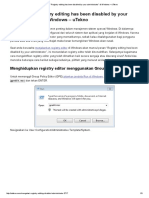 Mengatasi "Registry Editing Has Been Disabled by Your Administrator" Di Windows PDF