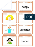 Flashcards Feelings PDF
