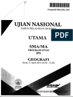 Naskah Soal UN Geografi SMA 2015 Paket 1 PDF