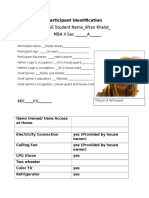 Participant Identification LSE Student Name - Afran Khalid - : MBA II Sec - A