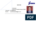Resume: Name: Ankur Kharbanda Address: #2443 Sector-16, Faridabad, Haryana-121002 Contact No.: +91-9899622779 Email Id