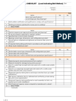 Structural Steel Checklist