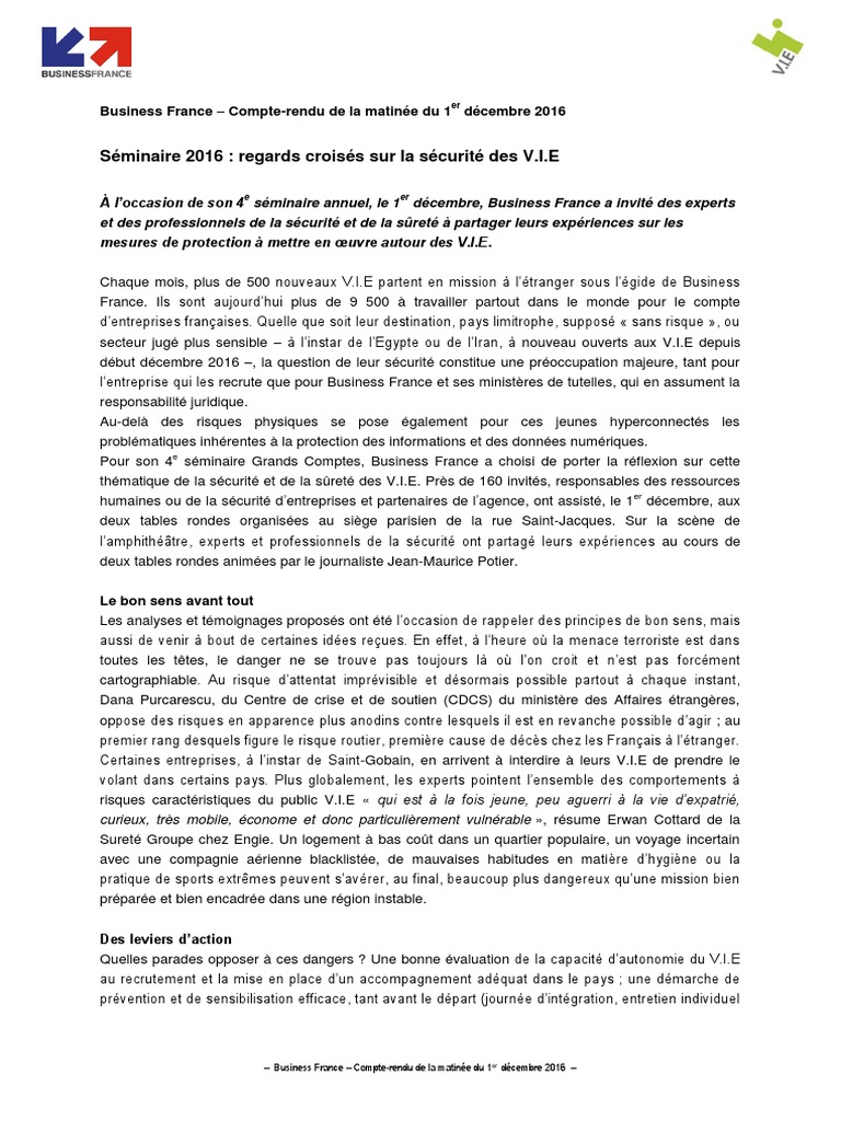 compte rendu evenement securite surete des vie er decembre