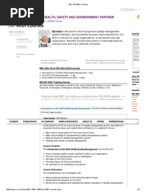 Bsi_ Iso 9001 Courses