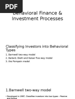 Behavioural Finance & Investment Processes