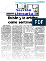 Rubén y Lo Erótico Como Sentimiento