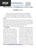 Blood Donors Web Application Control Using Raspberry Pi 2