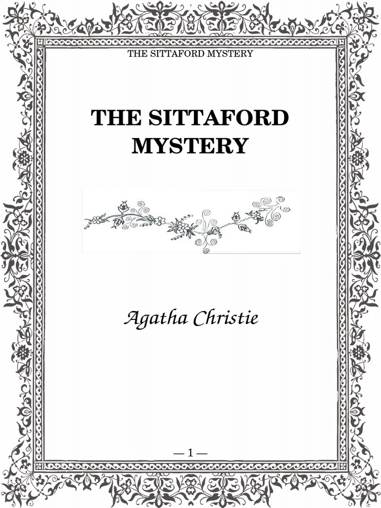 The Sittaford Mystery Pdf Pdf Books