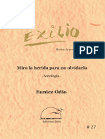 Mira La Herida para No Olvidarla. Antología. Eunice Odio